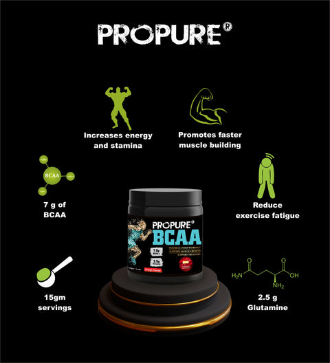 Propure BCAA Protein powder | Orange Flavour