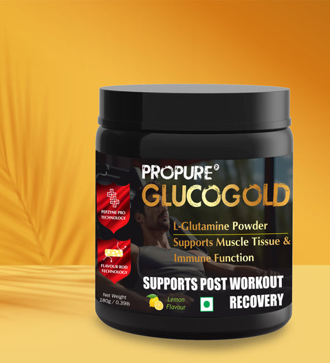 Propure GLUCOGOLD L-Glutamine Protein Powder | Lemon Flavour